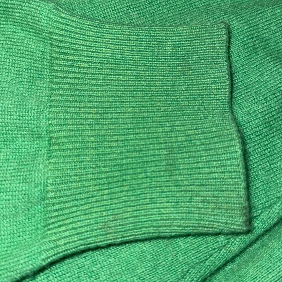 Peter Miller Crown Heritage Green Cashmere V Neck Sweater SZ XL - Picture 8 of 8